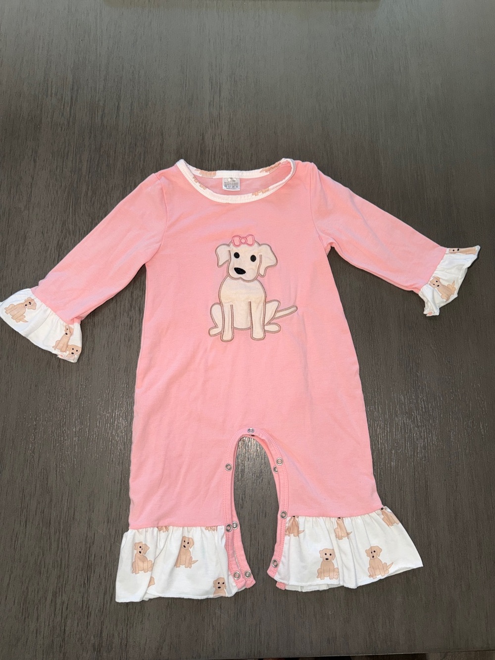 Pink Puppy Ruffle One-Piece Romper